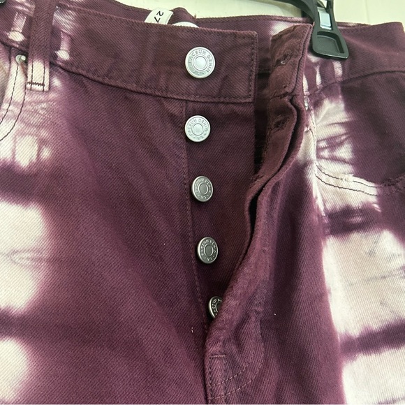 PACSUN Hight Rise Straight Jeans Size 27 Retro Streetwear Tie Dye Jeans. - Picture 5 of 13